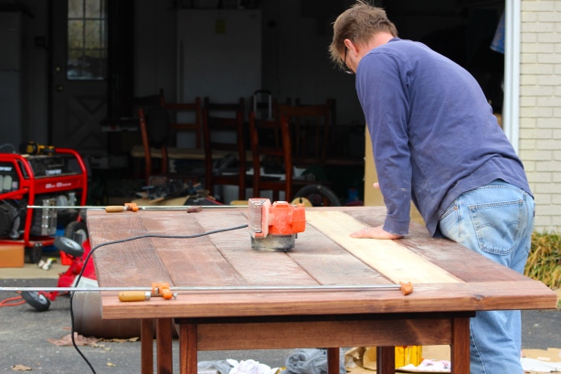 building Ikea hack farmhouse table